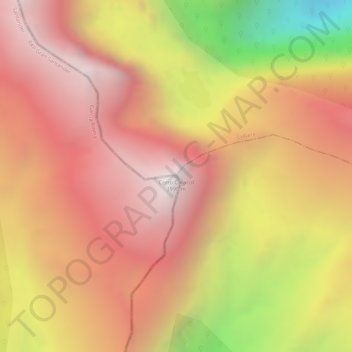 Carte topographique Cerro Caracol, altitude, relief