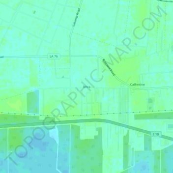 Carte topographique Ithra, altitude, relief