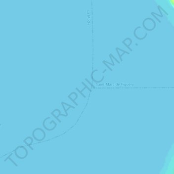 Carte topographique Lac La Motte, altitude, relief