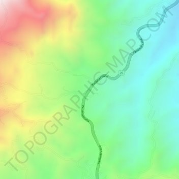 Carte topographique LA AGUSTINA, altitude, relief