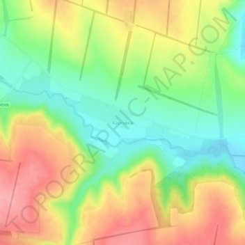 Carte topographique Karpivka, altitude, relief