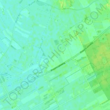Carte topographique Ruinerweide, altitude, relief