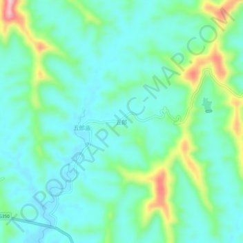 Carte topographique Wulang, altitude, relief