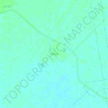 Carte topographique Kirthal, altitude, relief