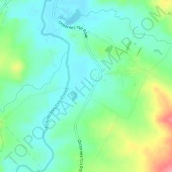 Carte topographique Allans Flat, altitude, relief