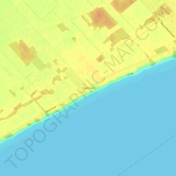 Carte topographique Dealtown, altitude, relief