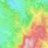 Carte topographique Montabrut, altitude, relief