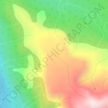 Carte topographique Rainbow Range, altitude, relief