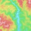 Carte topographique Powderhorn Mountain, altitude, relief