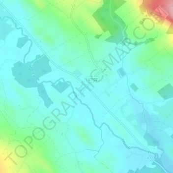 Carte topographique Geevagh, altitude, relief