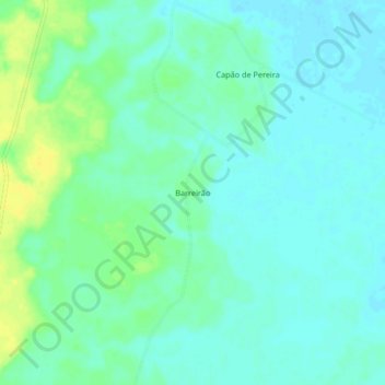 Carte topographique Barreirão, altitude, relief