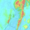 Carte topographique Phang-nga, altitude, relief