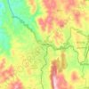 Carte topographique Kalaw, altitude, relief