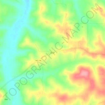 Carte topographique Graff, altitude, relief