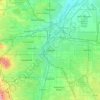 Carte topographique Denver, altitude, relief