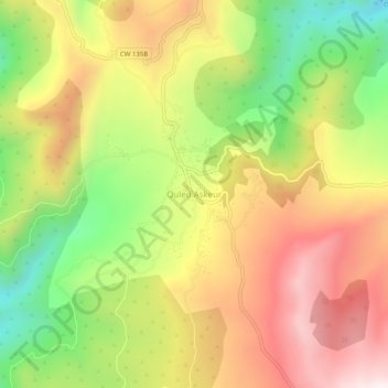 Carte topographique Ouled Askeur, altitude, relief