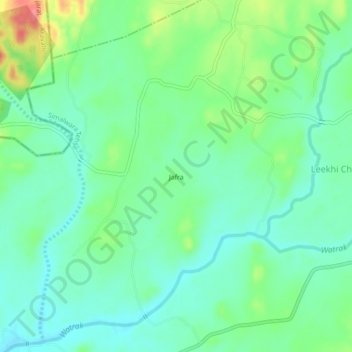 Carte topographique Jafra, altitude, relief