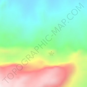 Carte topographique La Toma, altitude, relief