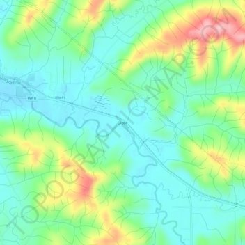 Carte topographique Globe, altitude, relief