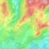 Carte topographique La Renaudie, altitude, relief