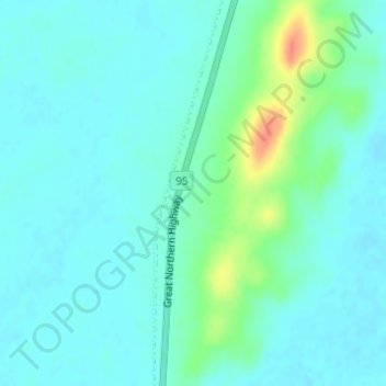 Carte topographique Austin, altitude, relief