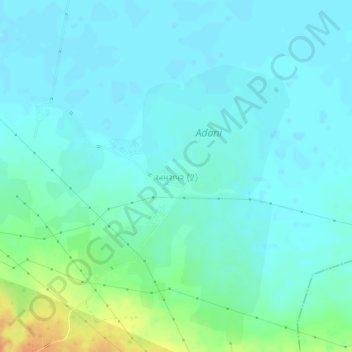Carte topographique Amrapar (2), altitude, relief