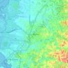 Carte topographique Les Abymes, altitude, relief