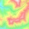 Carte topographique Los Cocos, altitude, relief