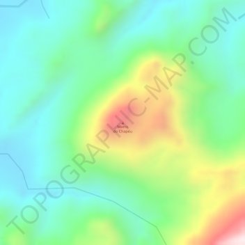 Carte topographique Morro do Chapéu, altitude, relief