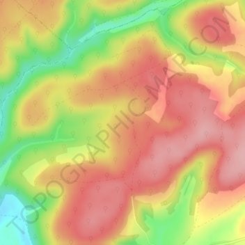 Carte topographique La Saloir, altitude, relief