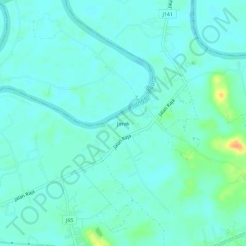 Carte topographique Jorak, altitude, relief