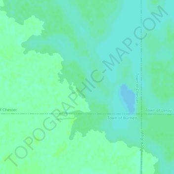 Carte topographique Horicon Marsh, altitude, relief