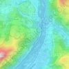 Carte topographique Sedons, altitude, relief