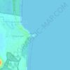 Carte topographique Norries Headland, altitude, relief