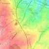 Carte topographique Genly, altitude, relief