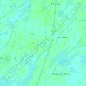 Carte topographique Sagne, altitude, relief