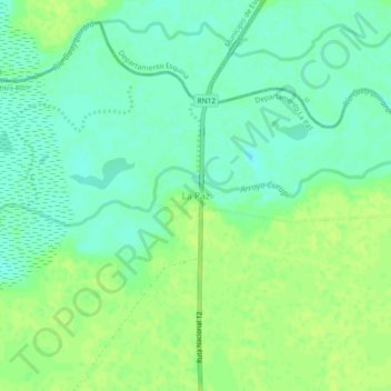 Carte topographique La Paz, altitude, relief