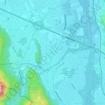 Carte topographique Niederalm, altitude, relief