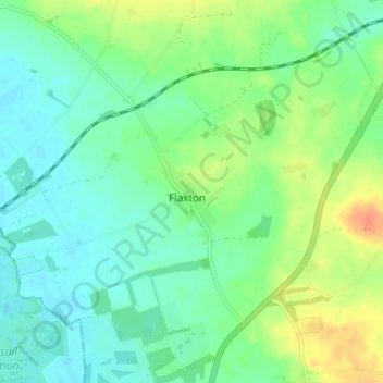 Carte topographique Flaxton, altitude, relief