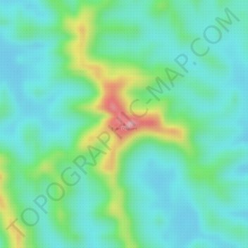 Carte topographique Bukit Churam, altitude, relief