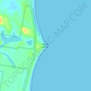 Carte topographique Pedro Point, altitude, relief