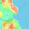 Carte topographique Kingston, altitude, relief