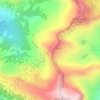Carte topographique Teton Range, altitude, relief