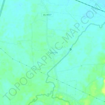 Carte topographique Ban La Nga, altitude, relief