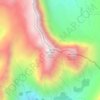 Carte topographique Rockwall Peak, altitude, relief