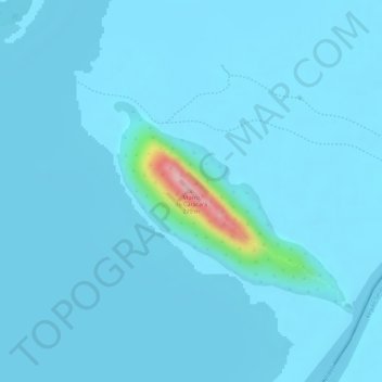 Carte topographique Morro do Caracará, altitude, relief
