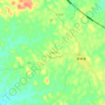 Carte topographique Tandun, altitude, relief
