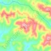 Carte topographique Brenha, altitude, relief