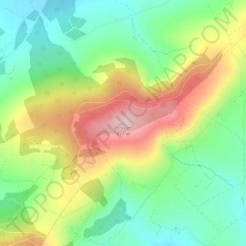 Carte topographique Tooreen, altitude, relief