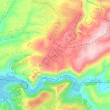 Carte topographique Arzai, altitude, relief
